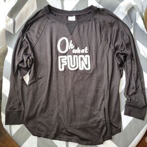 Secret treasures size large OH what fun longsleeve sleep shirt